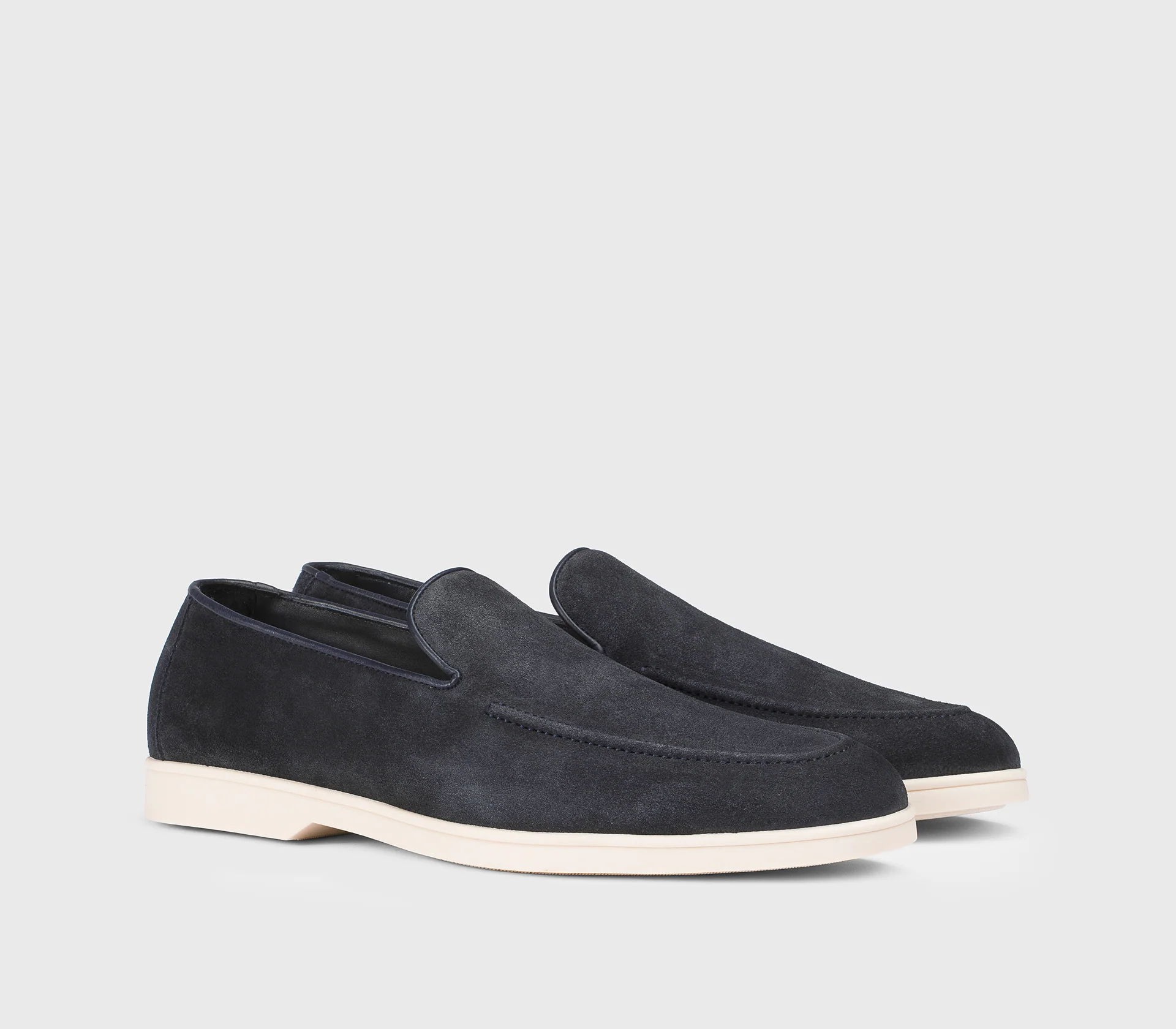 DU3413NWMAUY009GB15 - Mocassino in suede blu - immagine 4