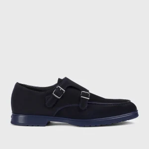 DU3472JEREUF009BB00 - Doppia fibbia in suede blu