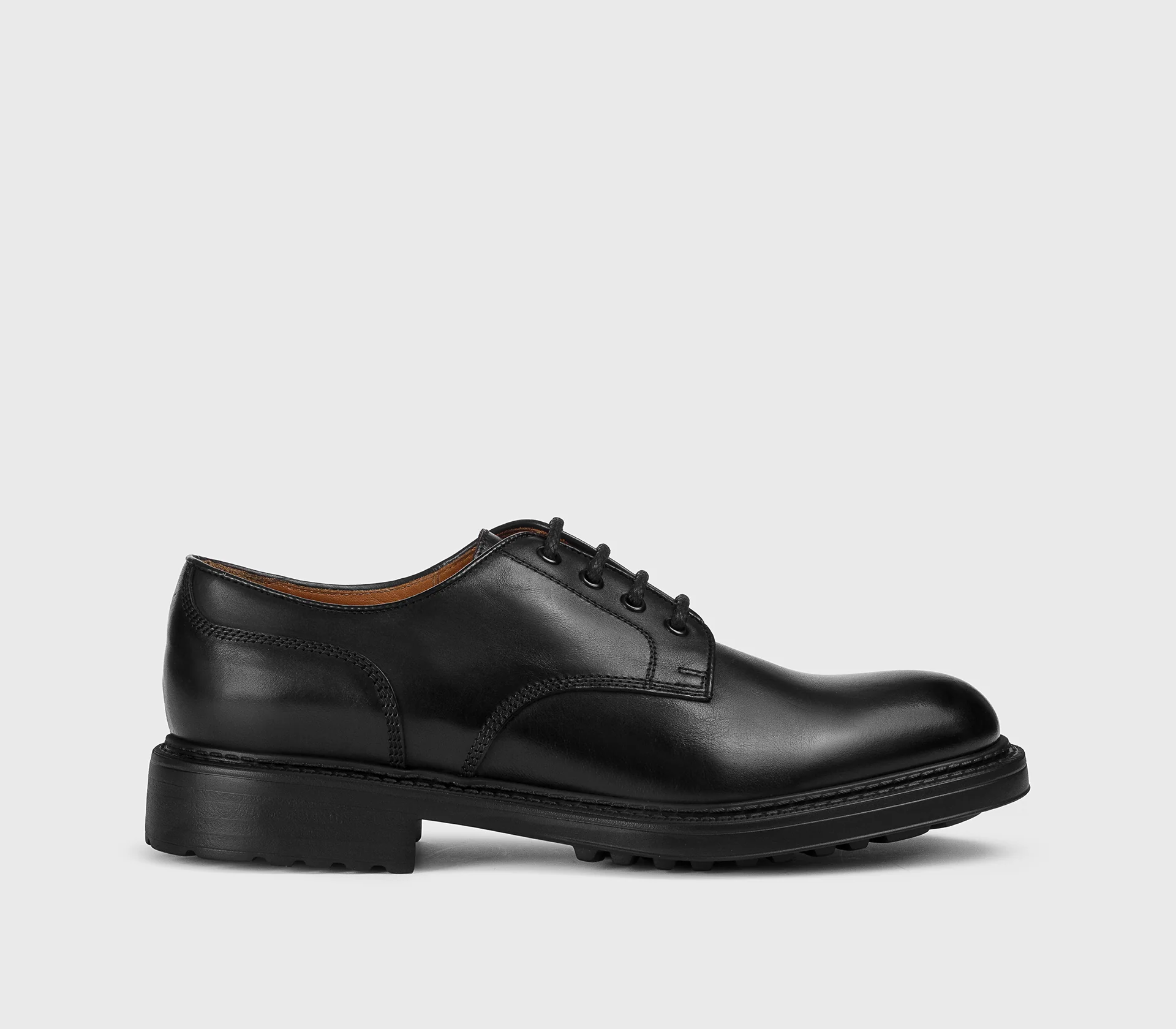 DU3501HENRUF188NN00 - Stringata in pelle nera - immagine 2
