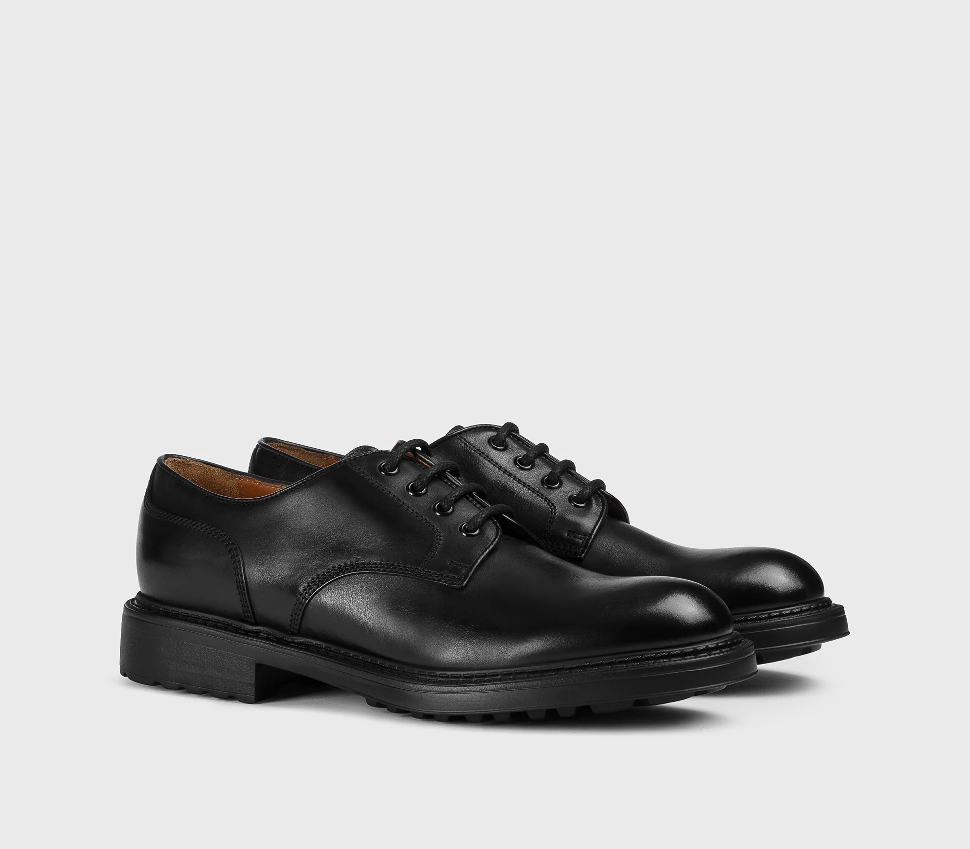 DU3501HENRUF188NN00 - Stringata in pelle nera - immagine 5