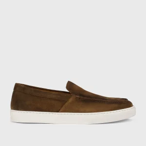 DU3547STEVUY260EM01 - Mocassino slip-on in pelle marrone "snuff"