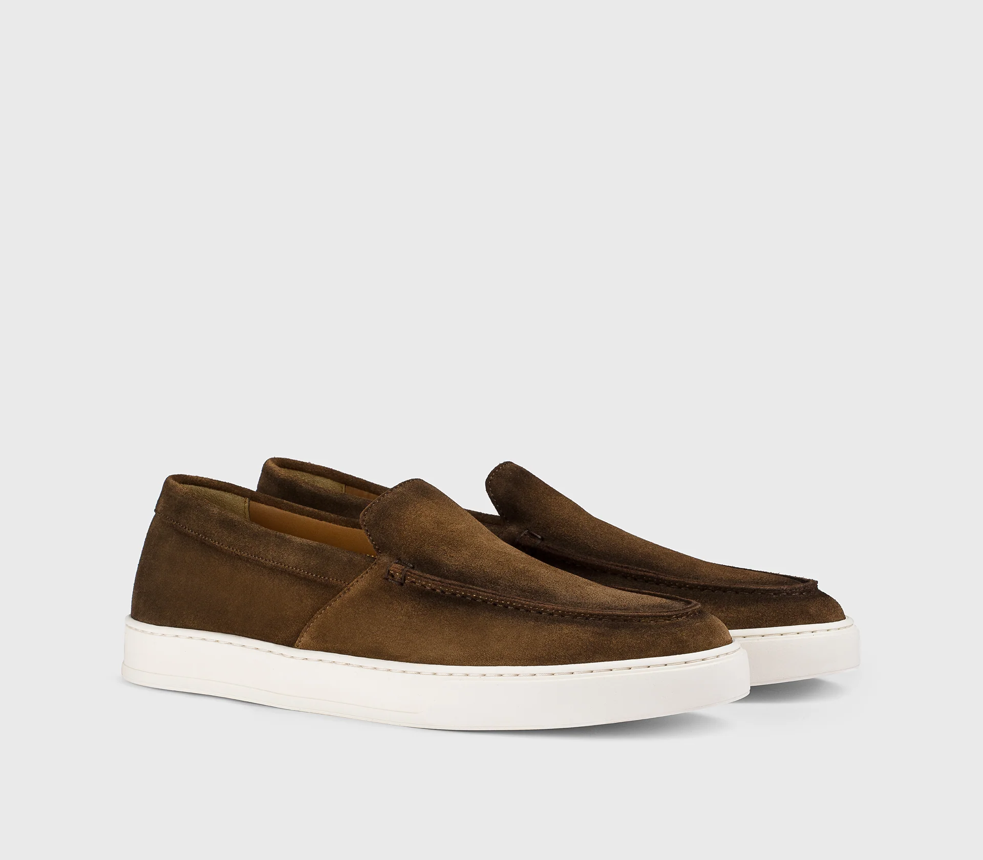 DU3547STEVUY260EM01 - Mocassino slip-on in pelle marrone "snuff" - immagine 4