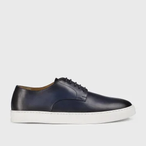 DU3549STEVUY159EB28 - Stringata in pelle blu "indigo"