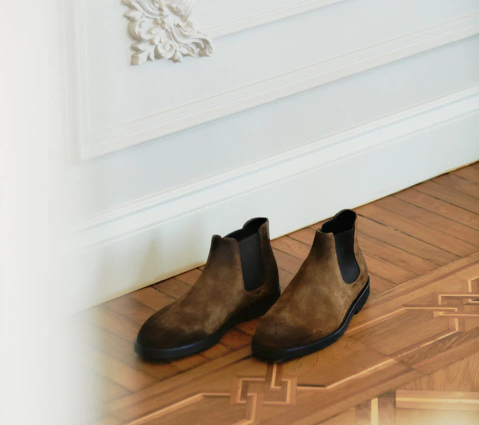 DU3360DAVDUF024TC08 - Stivaletto in suede marrone chiaro - immagine 6