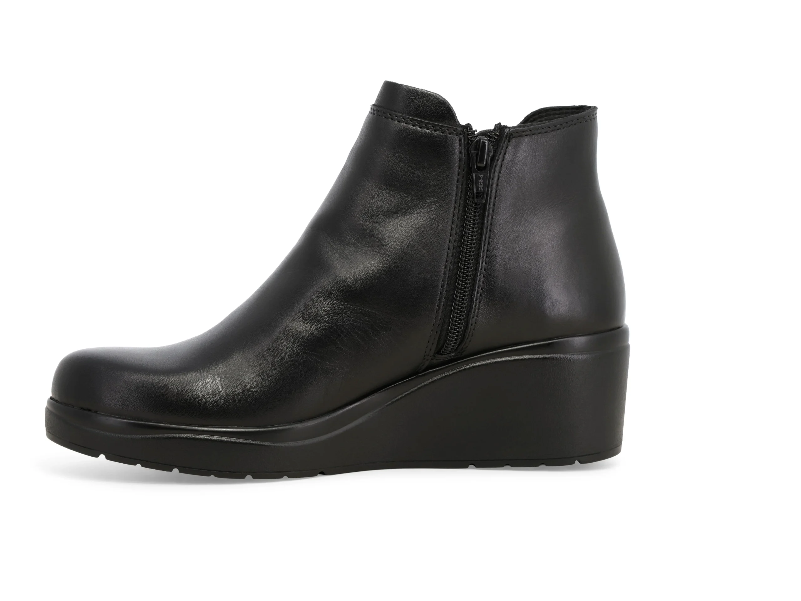 Melluso Stivaletto Invernale Donna in Pelle con Zeppa, Zip ed Elastico - immagine 4