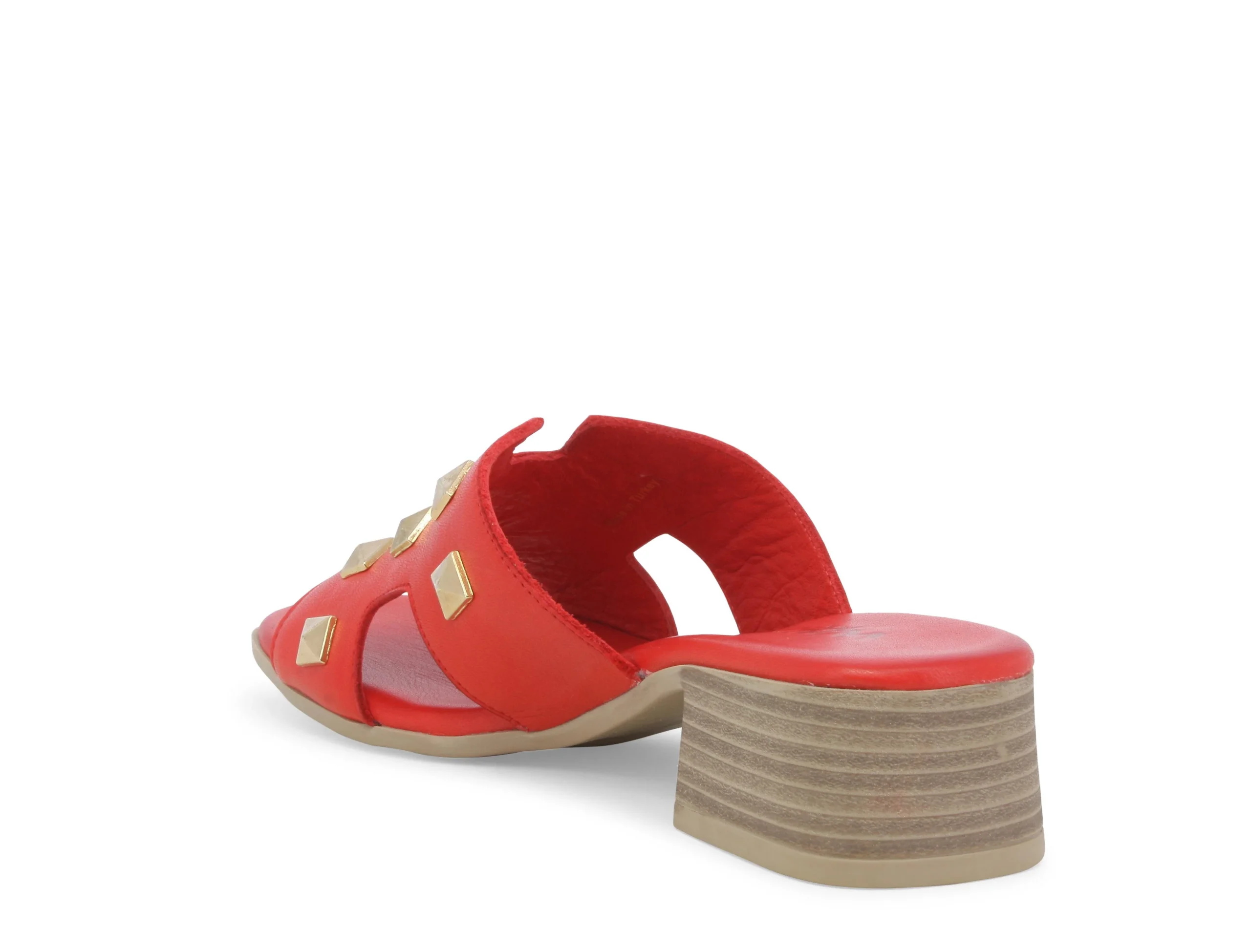 Melluso Ciabatte Donna con Borchie Oro Tacco Chic Pelle - immagine 5