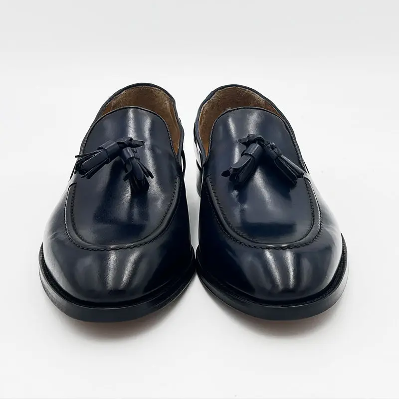 45213 Tassel Loafer Tinto a Mano Blu - immagine 3