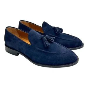 4208 Tassel Loafers Camoscio GoRain Blu
