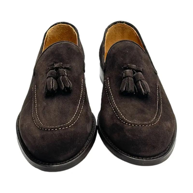 4208 Tassel Loafers Camoscio Gorain Moka - immagine 3