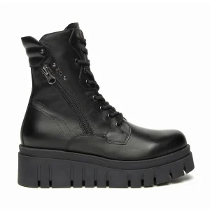 NeroGiardini Anfibi Platform Donna Invernali in Pelle Nera