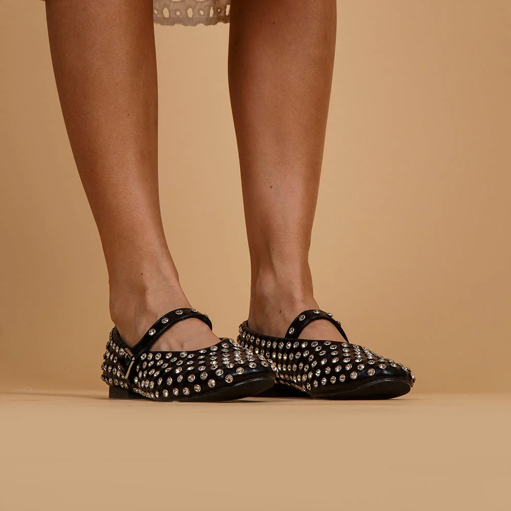 Ballerina Mary Jane con strass. - immagine 7