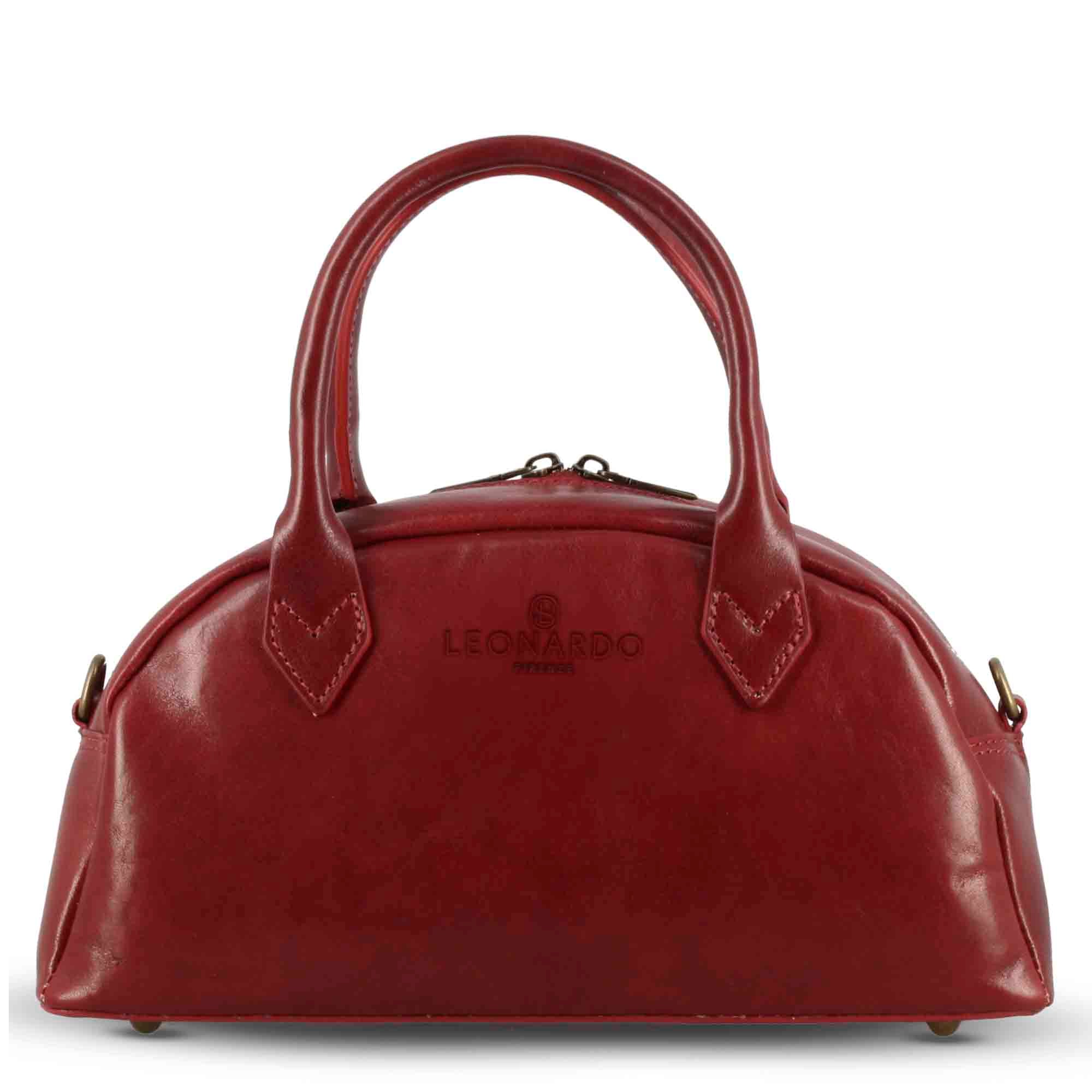 Borsa a mano Tulia bauletto da donna in pelle colore rosso