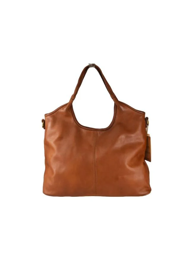 Borsa a spalla in pelle - BASJ58 cuoio