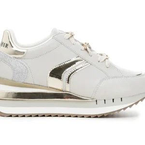 CafèNoir sneakers in pelle con dettaglio catena