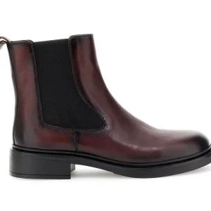 CafèNoir Stivaletti Chelsea Donna in Pelle Bordeaux