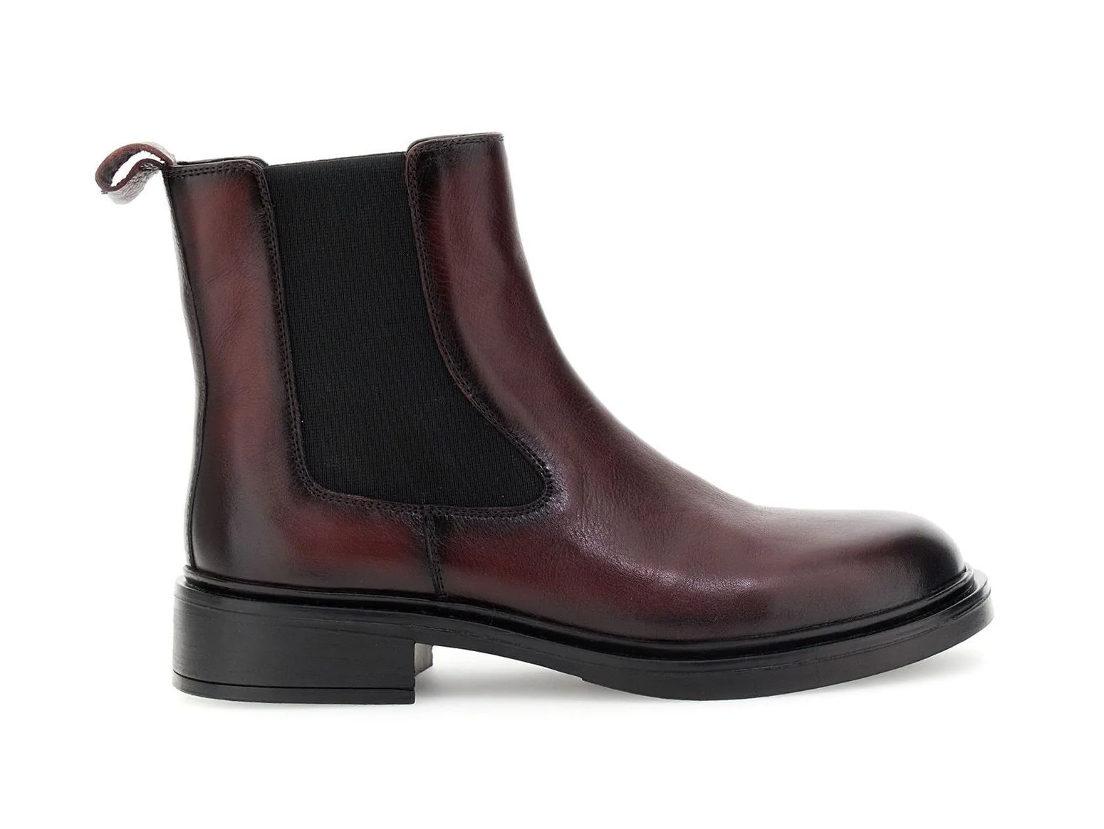 CafèNoir Stivaletti Chelsea Donna in Pelle Bordeaux - immagine 2