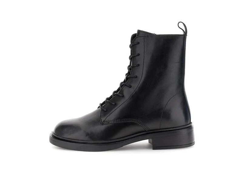 CafèNoir Anfibi Essenziali Donna in Pelle Nera - immagine 5