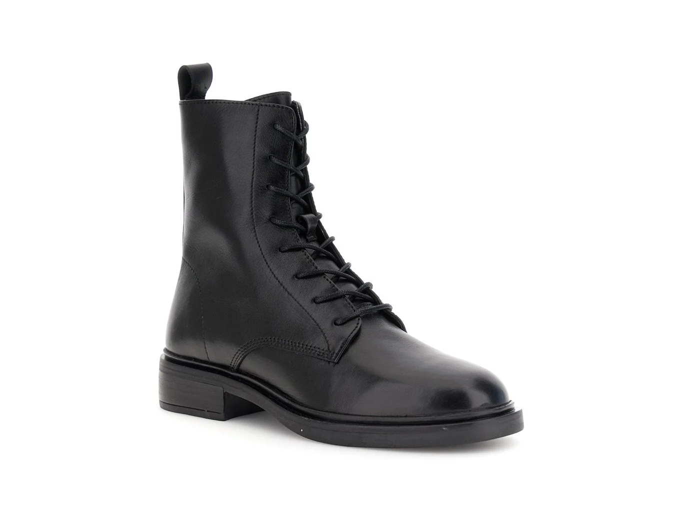 CafèNoir Anfibi Essenziali Donna in Pelle Nera - immagine 3