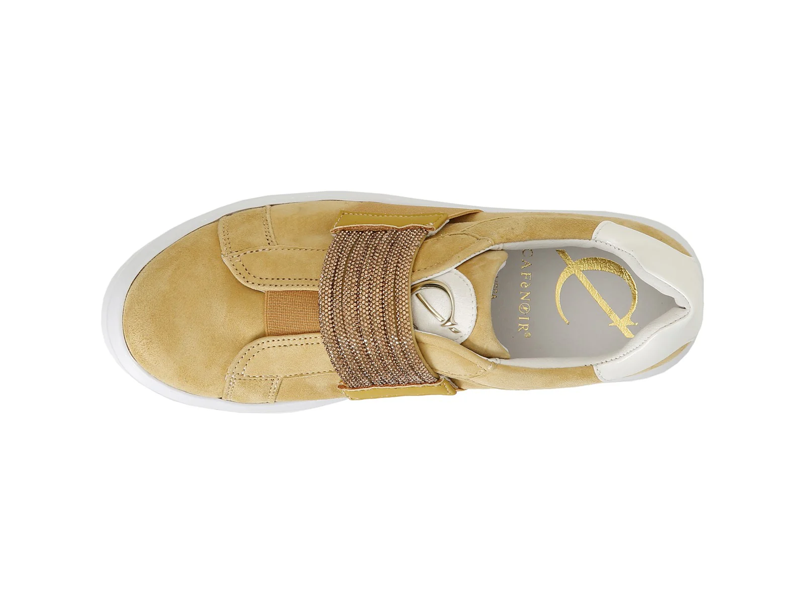 CafèNoir Slip-on Primavera Estate Elastico Strass in Camoscio - immagine 4