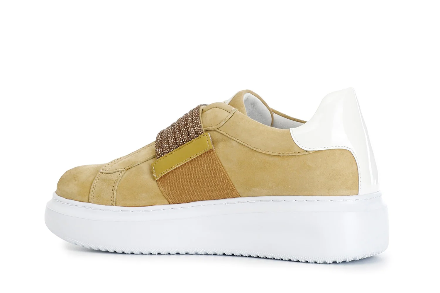 CafèNoir Slip-on Primavera Estate Elastico Strass in Camoscio - immagine 5