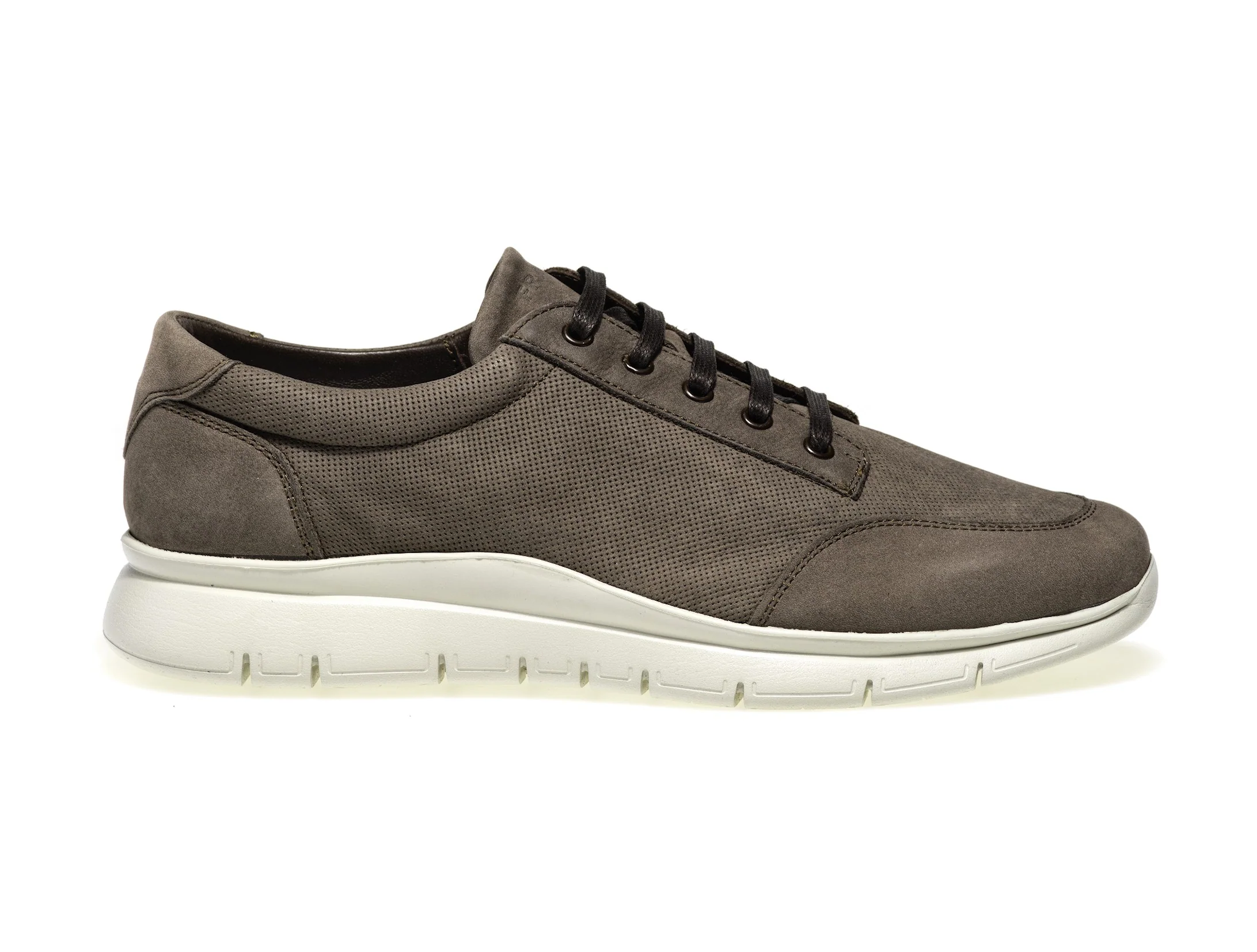 Frau uomo scarpe basse stringate in nabuk - immagine 2