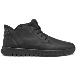 Geox Polacchino Uomo Flextride Plus in Pelle Nera
