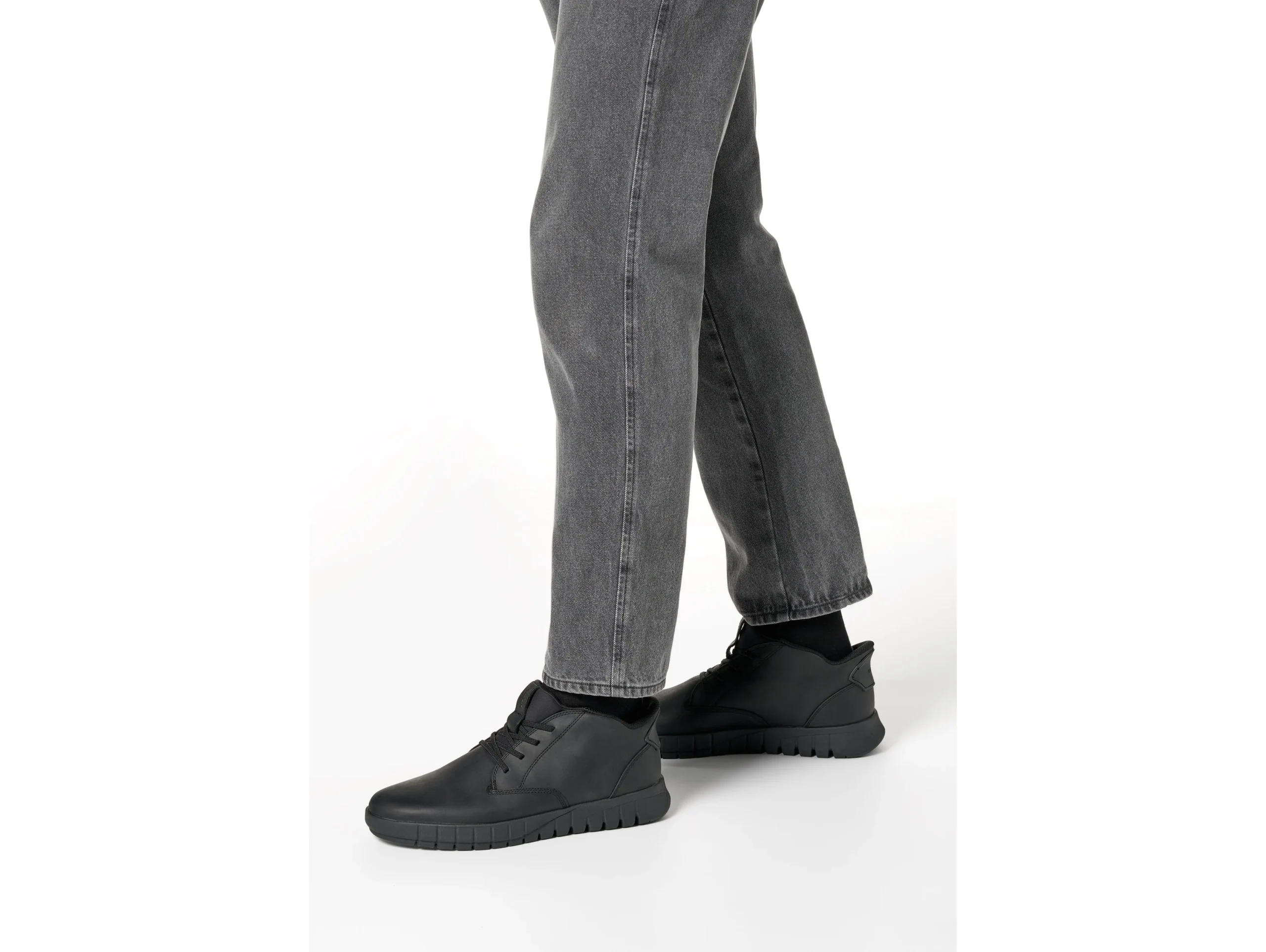 Geox Polacchino Uomo Flextride Plus in Pelle Nera - immagine 7