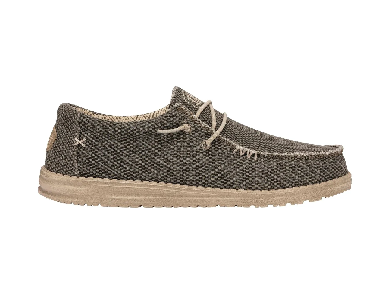 Hey Dude Uomo Scarpe Wally Braided Verde Militare Army - immagine 2