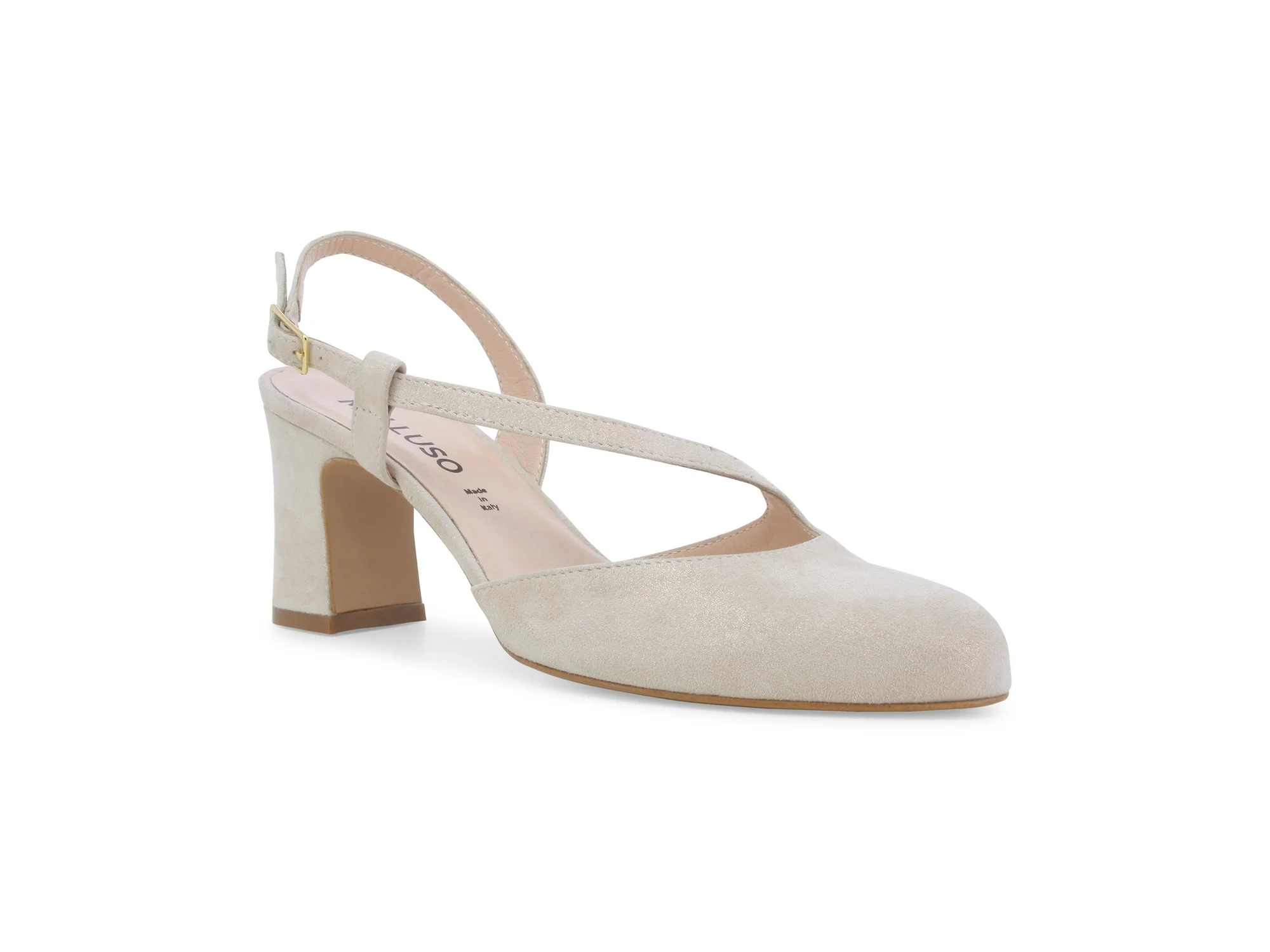 Melluso Décolleté Donna in Pelle Beige con Cinturino - immagine 3