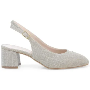 Melluso Slingback in Tessuto Galassia Oro Primavera Estate