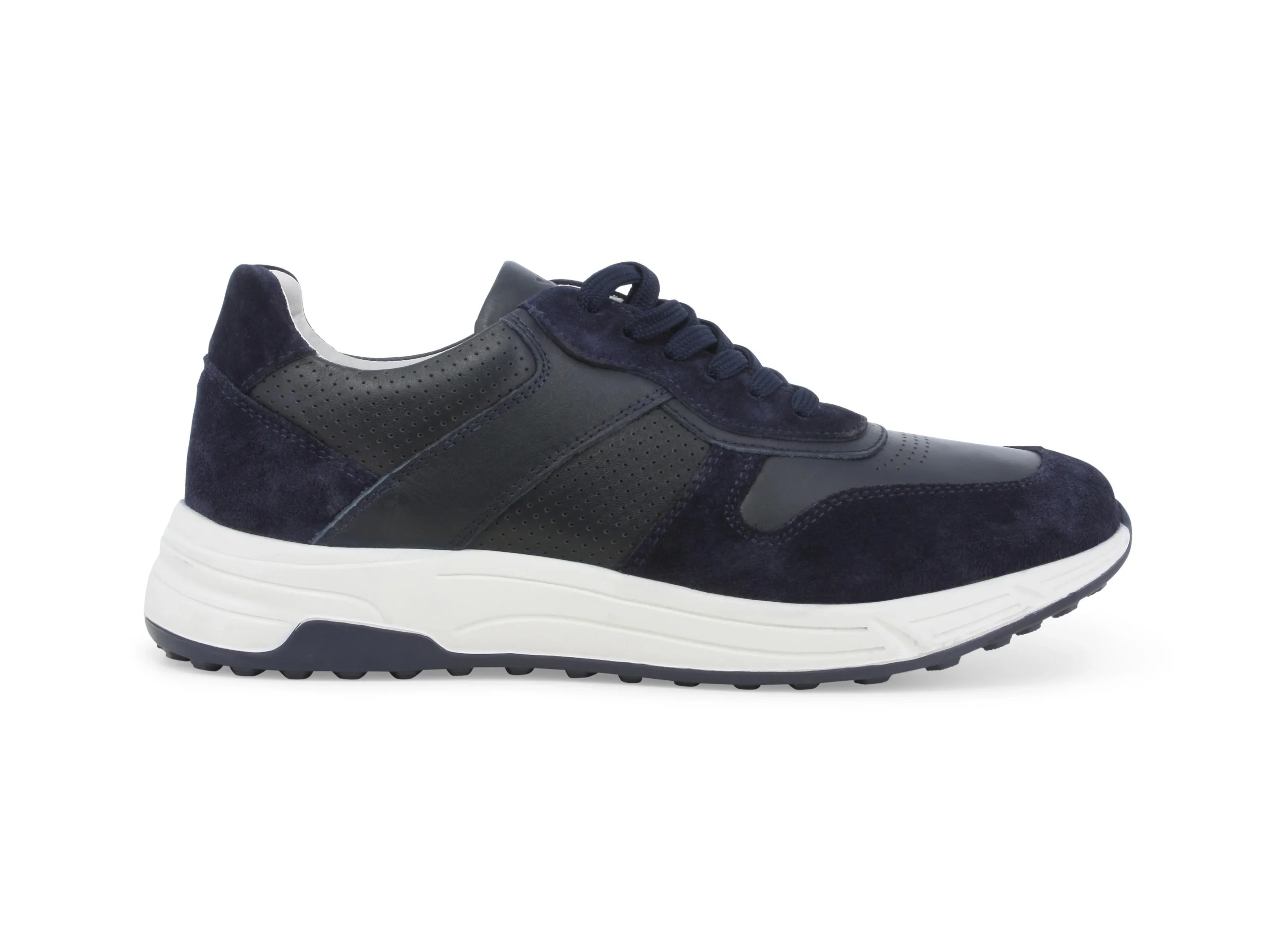 Melluso Scarpe Uomo Casual in Camoscio e Pelle Traforata
