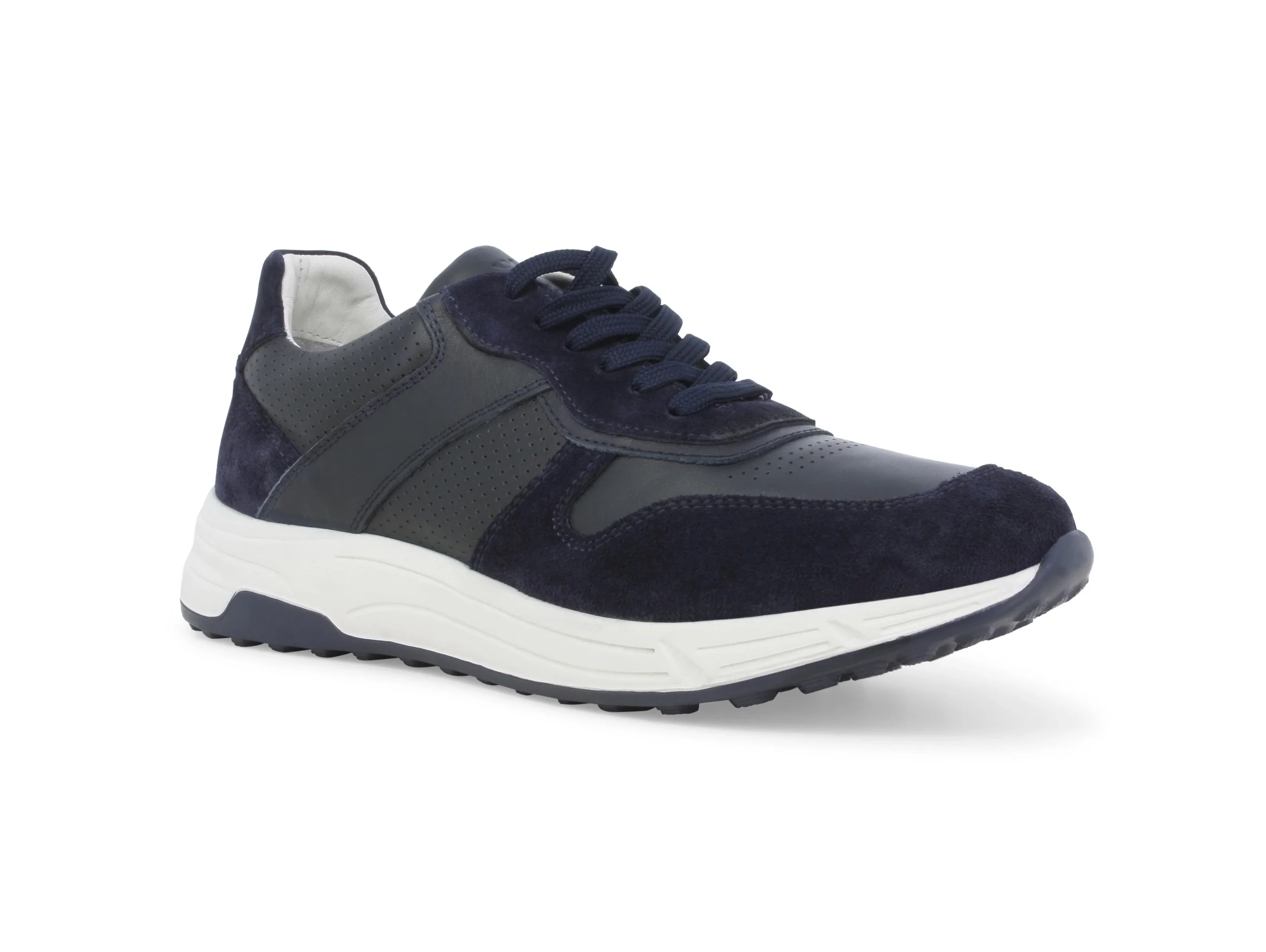 Melluso Scarpe Uomo Casual in Camoscio e Pelle Traforata - immagine 3