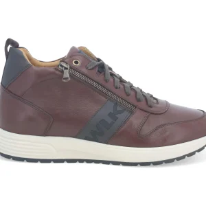 Melluso scarpe mid con lacci e zip in pelle