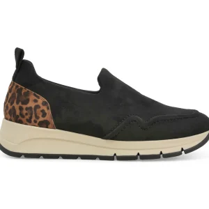 Melluso Slip-on Donna in Camoscio Stretch con Dettaglio Animalier