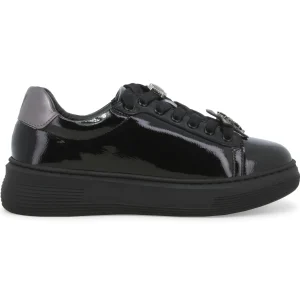 Melluso Sneakers da Donna in Pelle Lucida con Dettagli Gioiello