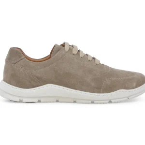 Melluso Scarpa Uomo Stringata Suola Bianca Tomaia Camoscio