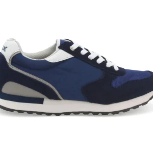 Melluso uomo sneakers in tessuto e camoscio