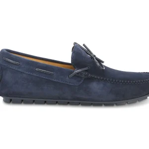 Melluso uomo mocassino estivo in camoscio