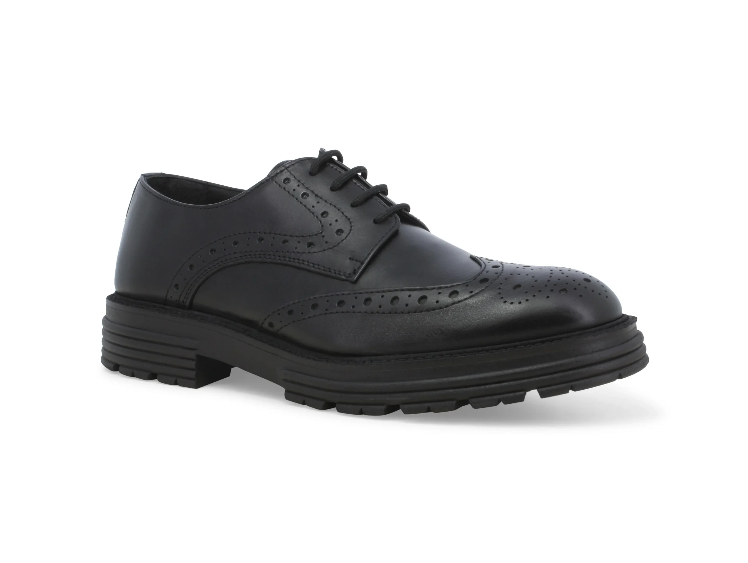 Melluso Uomo Scarpe Basse Invernali Derby Tomaia Pelle - immagine 3