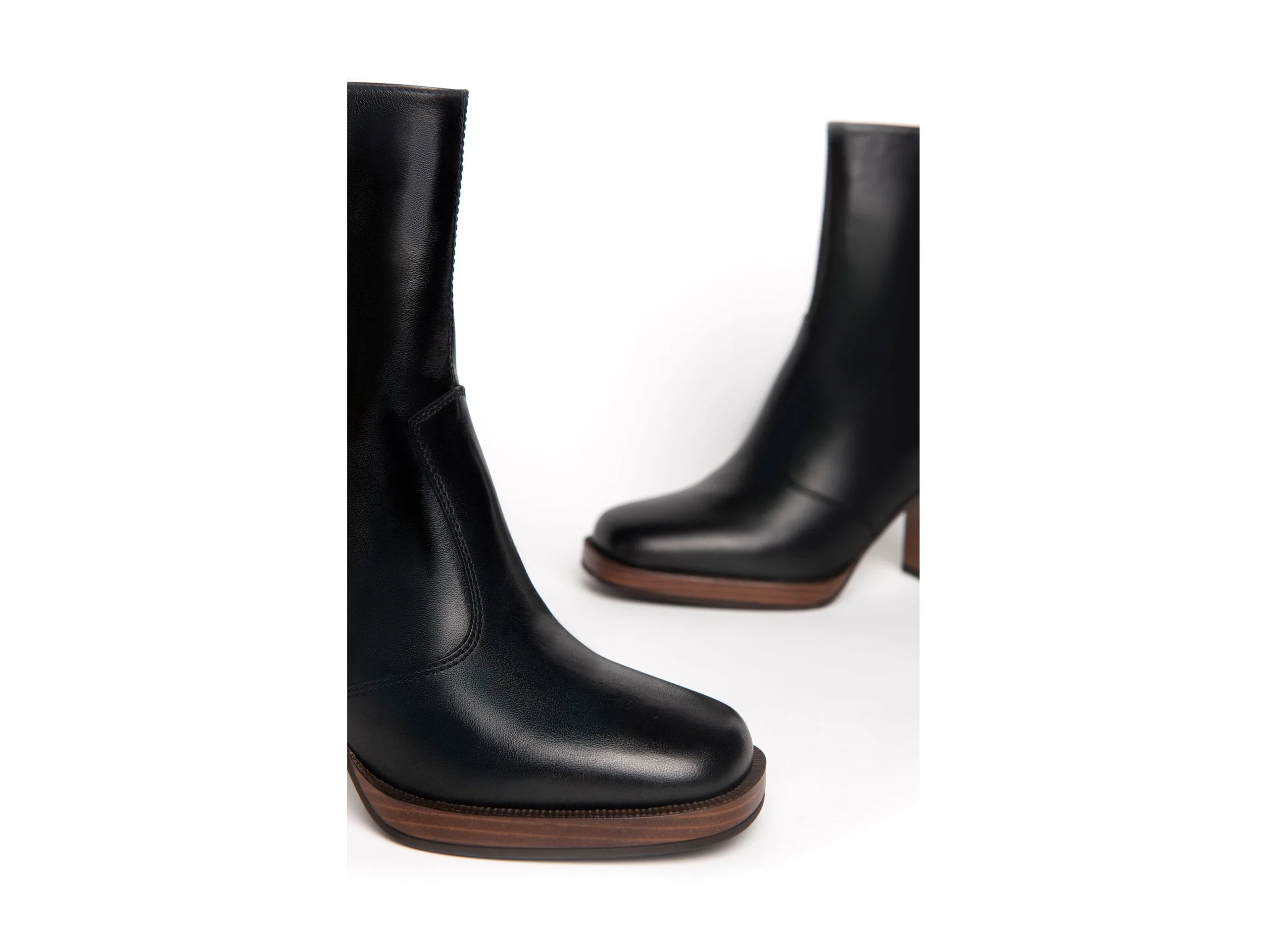 Nero Giardini Stivaletti Made in Italy con Zip Tomaia Pelle - immagine 5