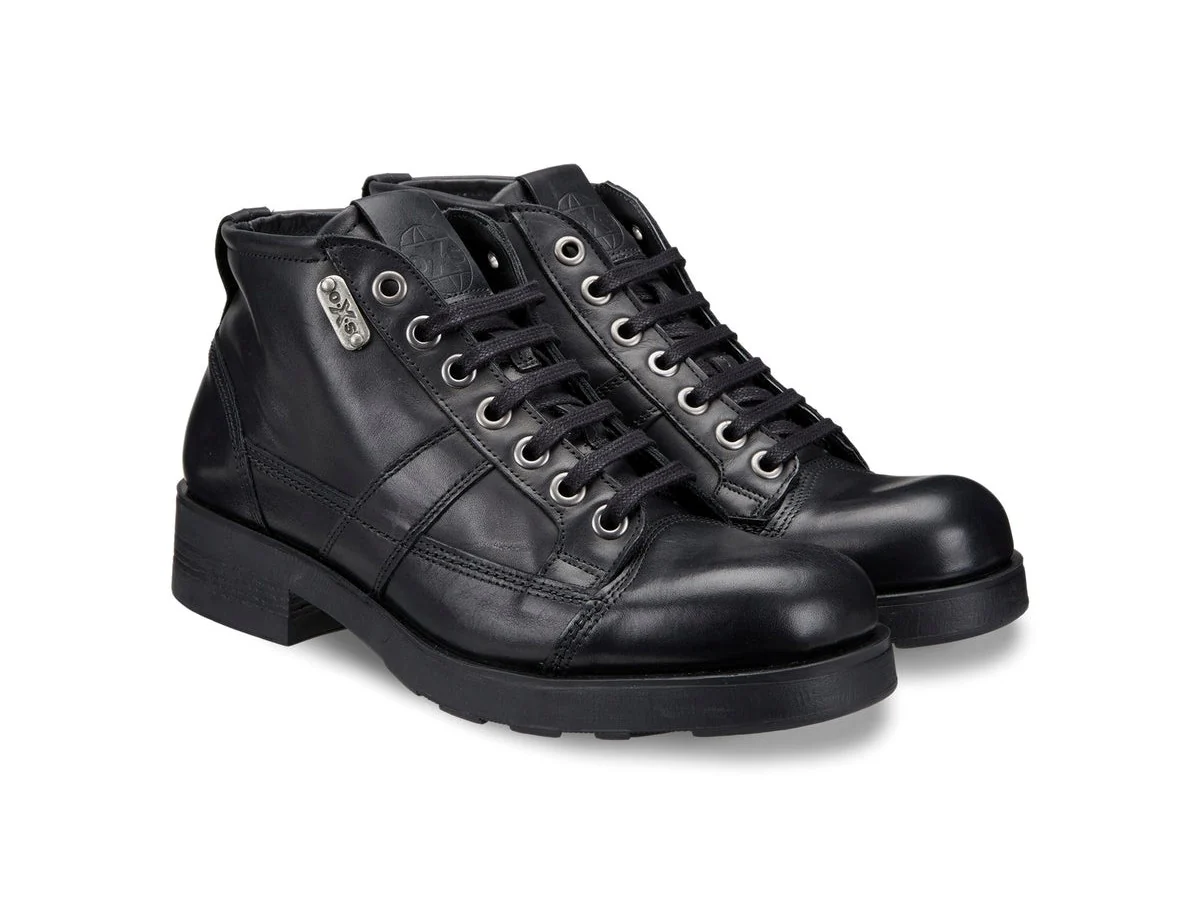 OXS Scarponcino Uomo Frank Casual in Pelle Nera - immagine 3