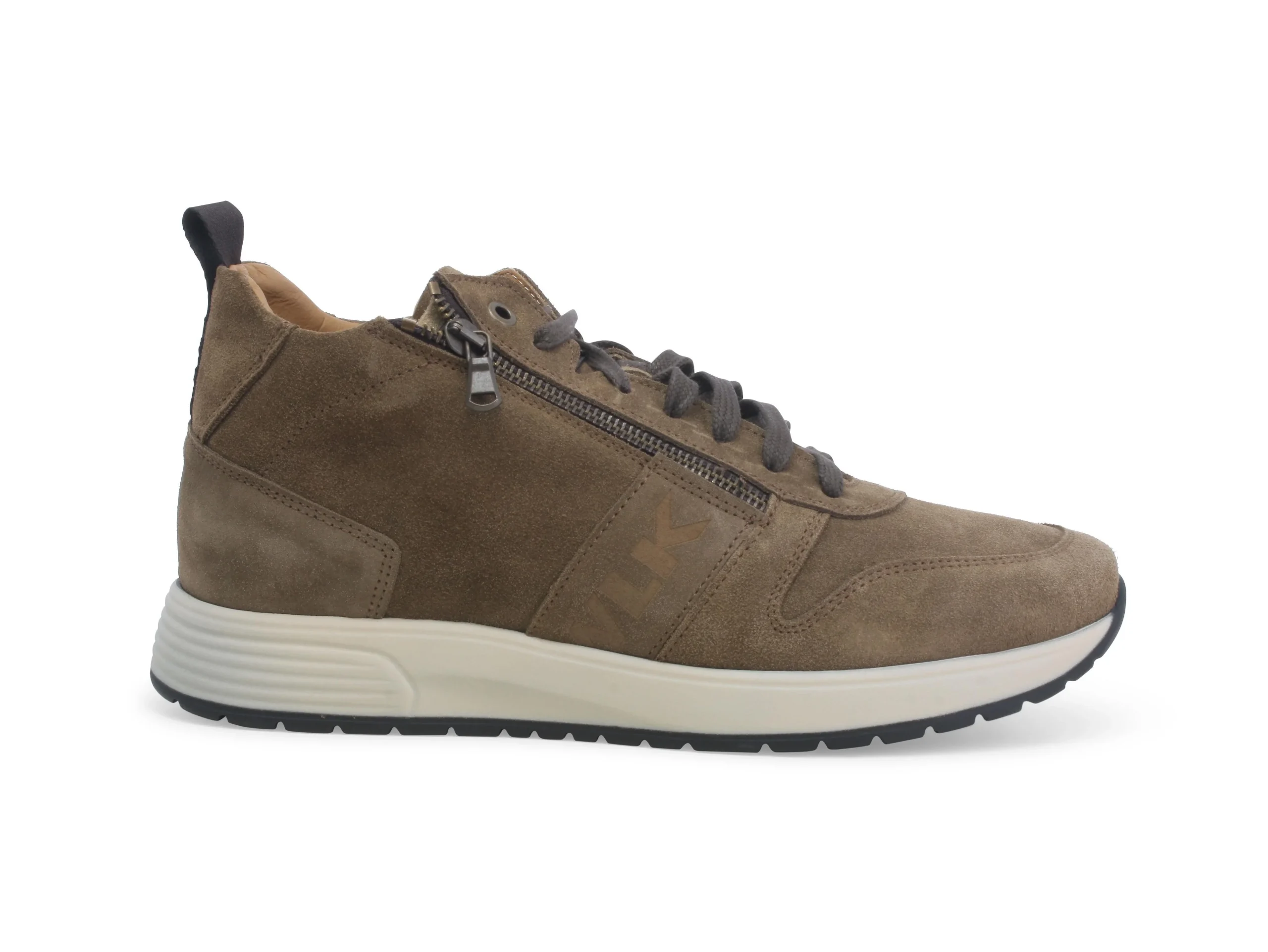 Melluso Uomo Scarpe Mid con Zip e Lacci Tomaia Camoscio - immagine 2