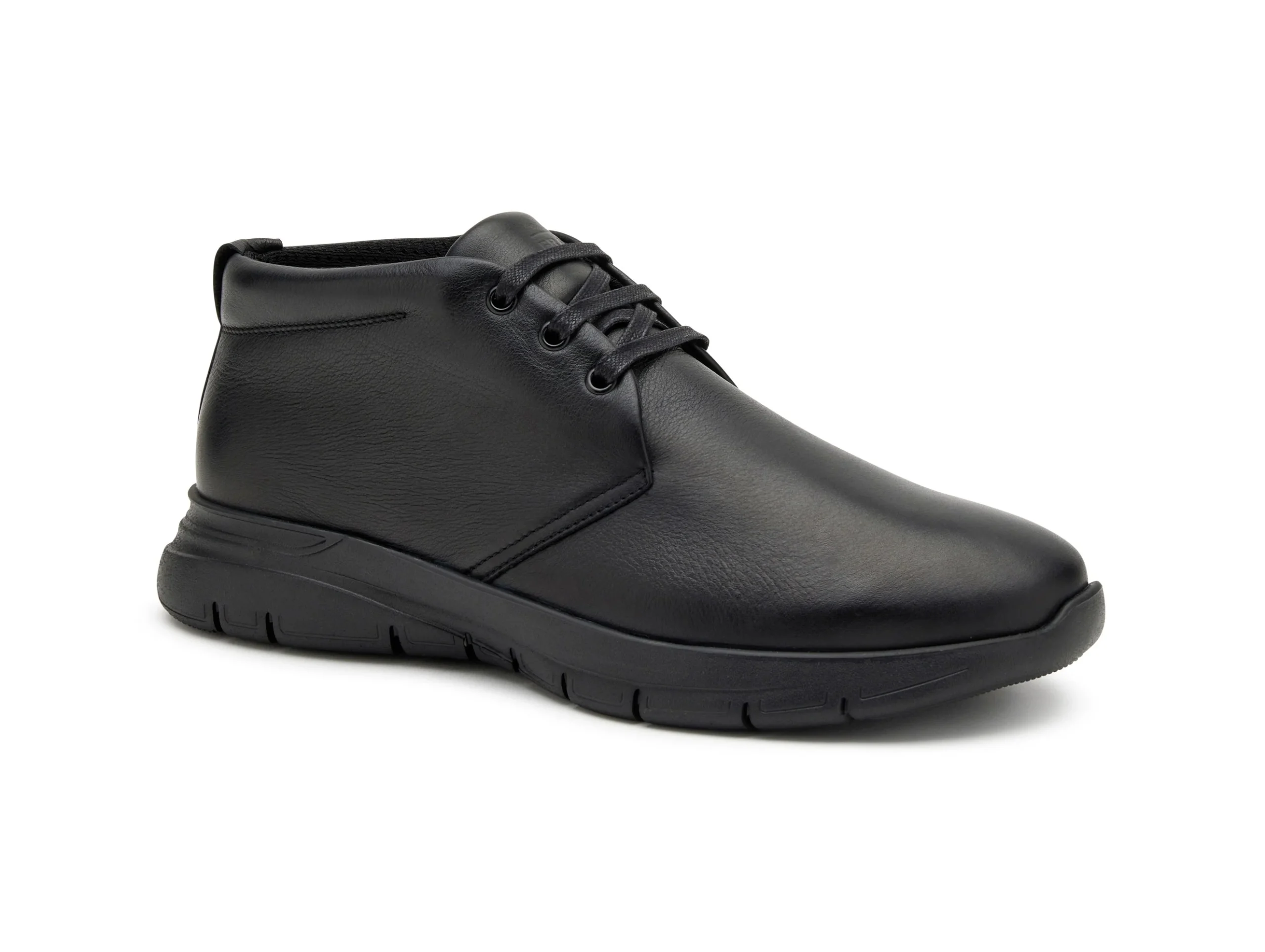 Frau Uomo Polacchino Mid Stringato Suola XL Tomaia Pelle - immagine 4