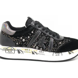 Premiata Conny velluto e microstrass