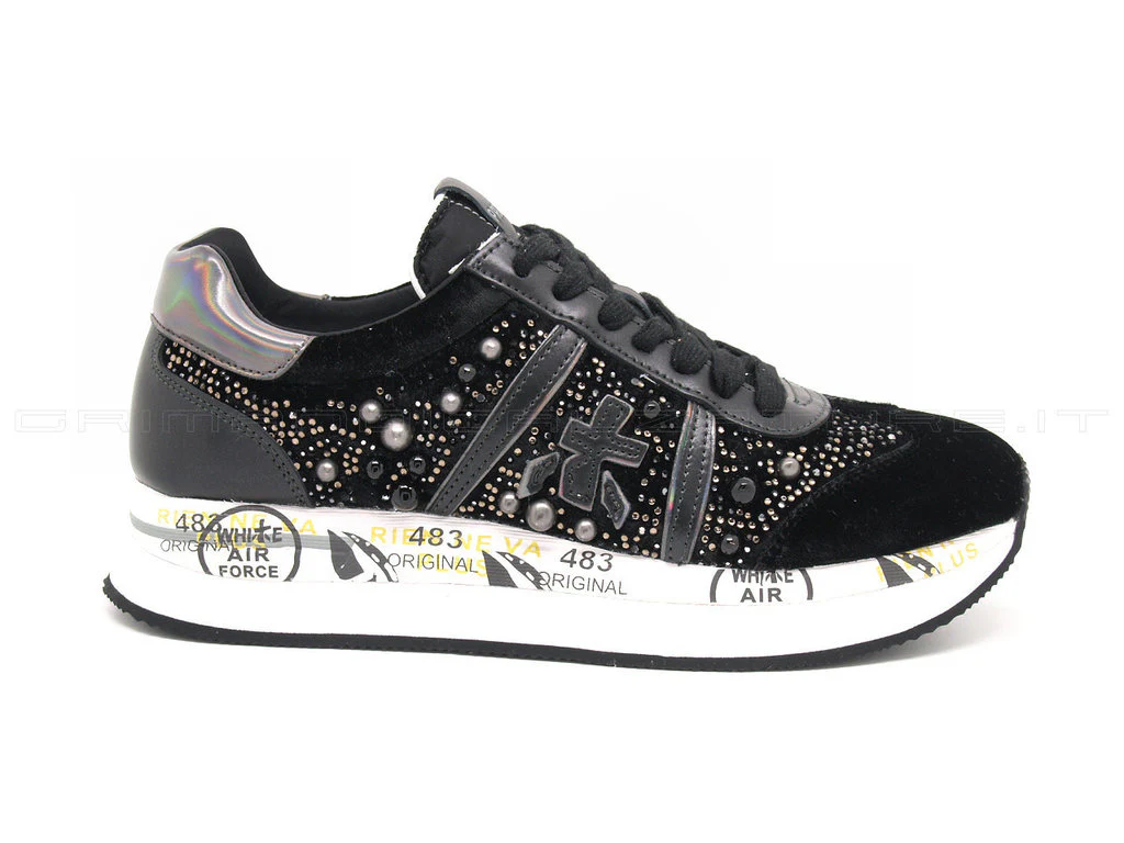 Premiata Conny velluto e microstrass - immagine 2