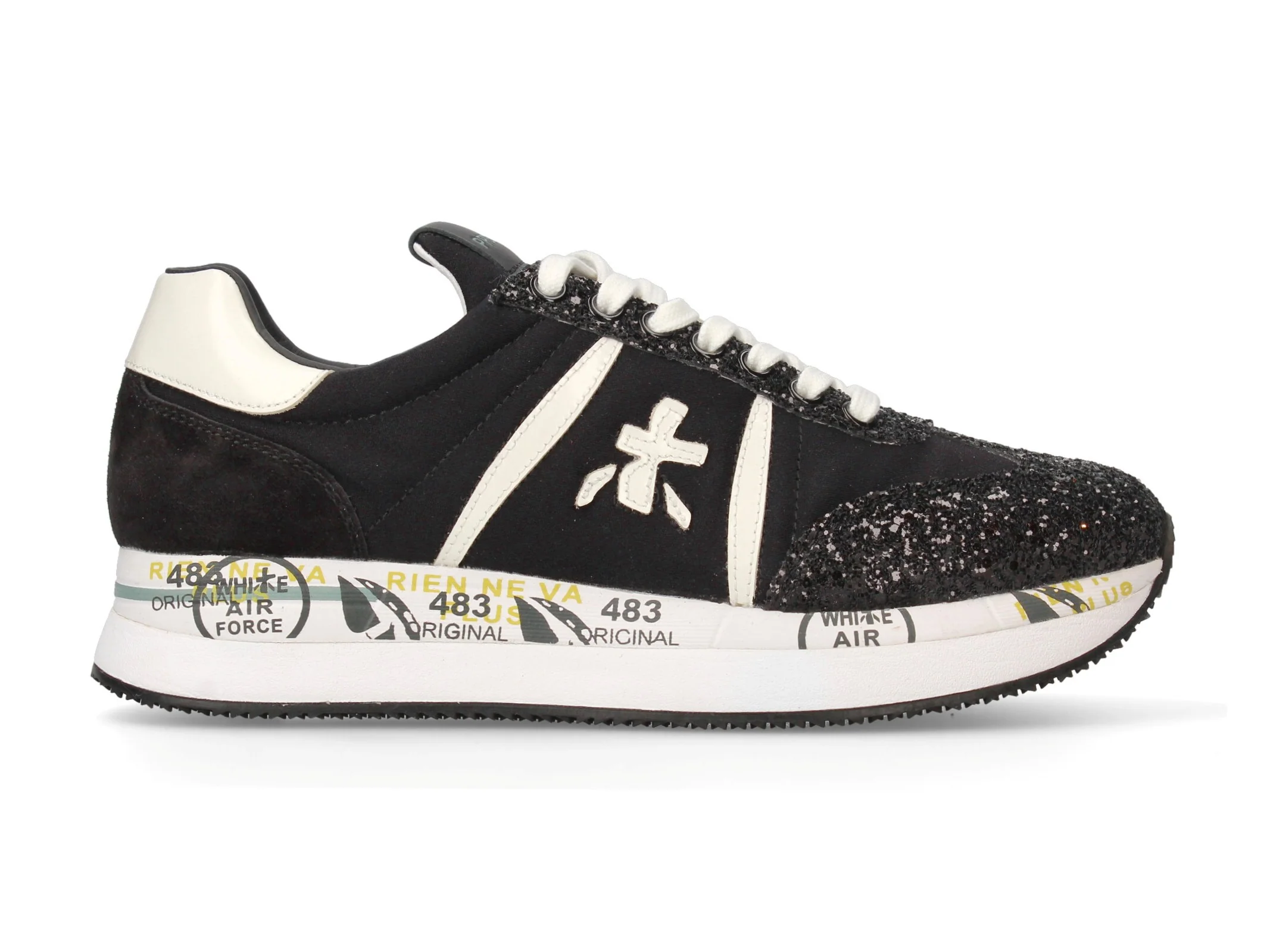 Premiata Conny scarpe platform tessuto paillettes - immagine 2