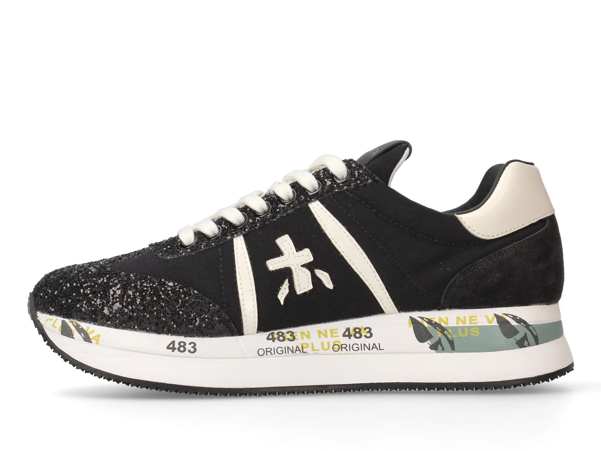 Premiata Conny scarpe platform tessuto paillettes - immagine 4