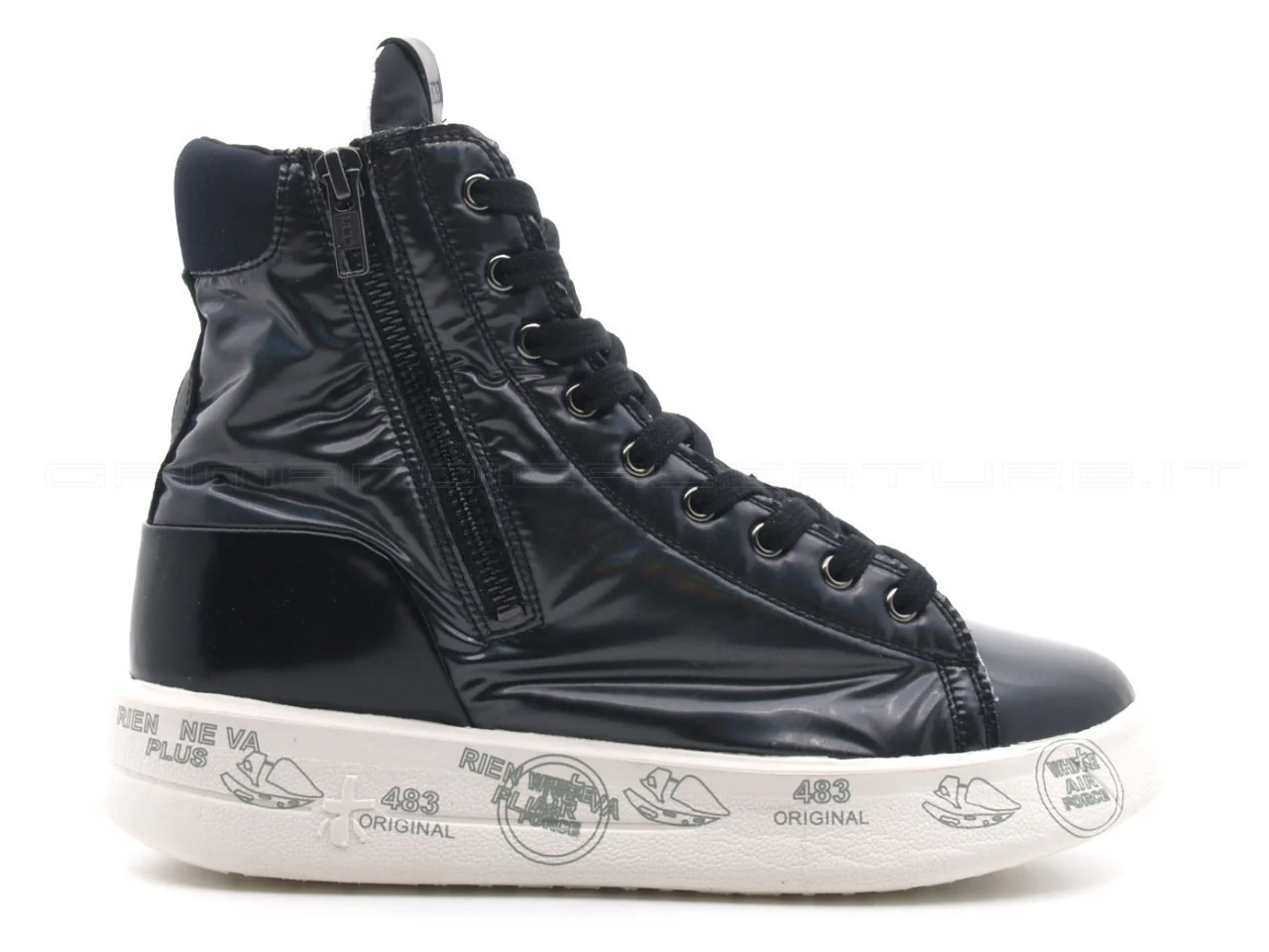 Premiata Edith sneakers alta con zip