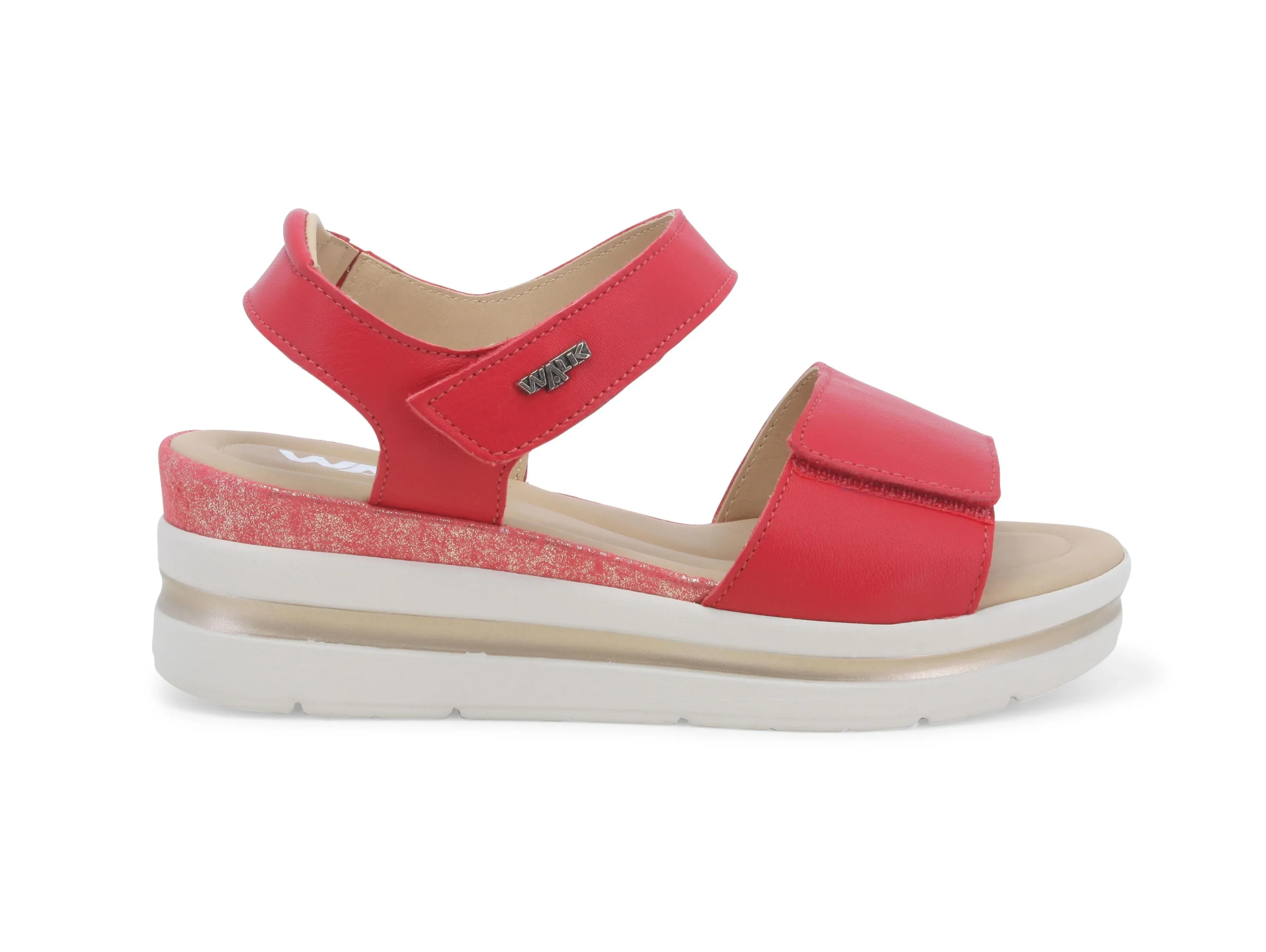 Melluso Sandali Comfort con Zeppa 2 Strappi in Pelle - immagine 2