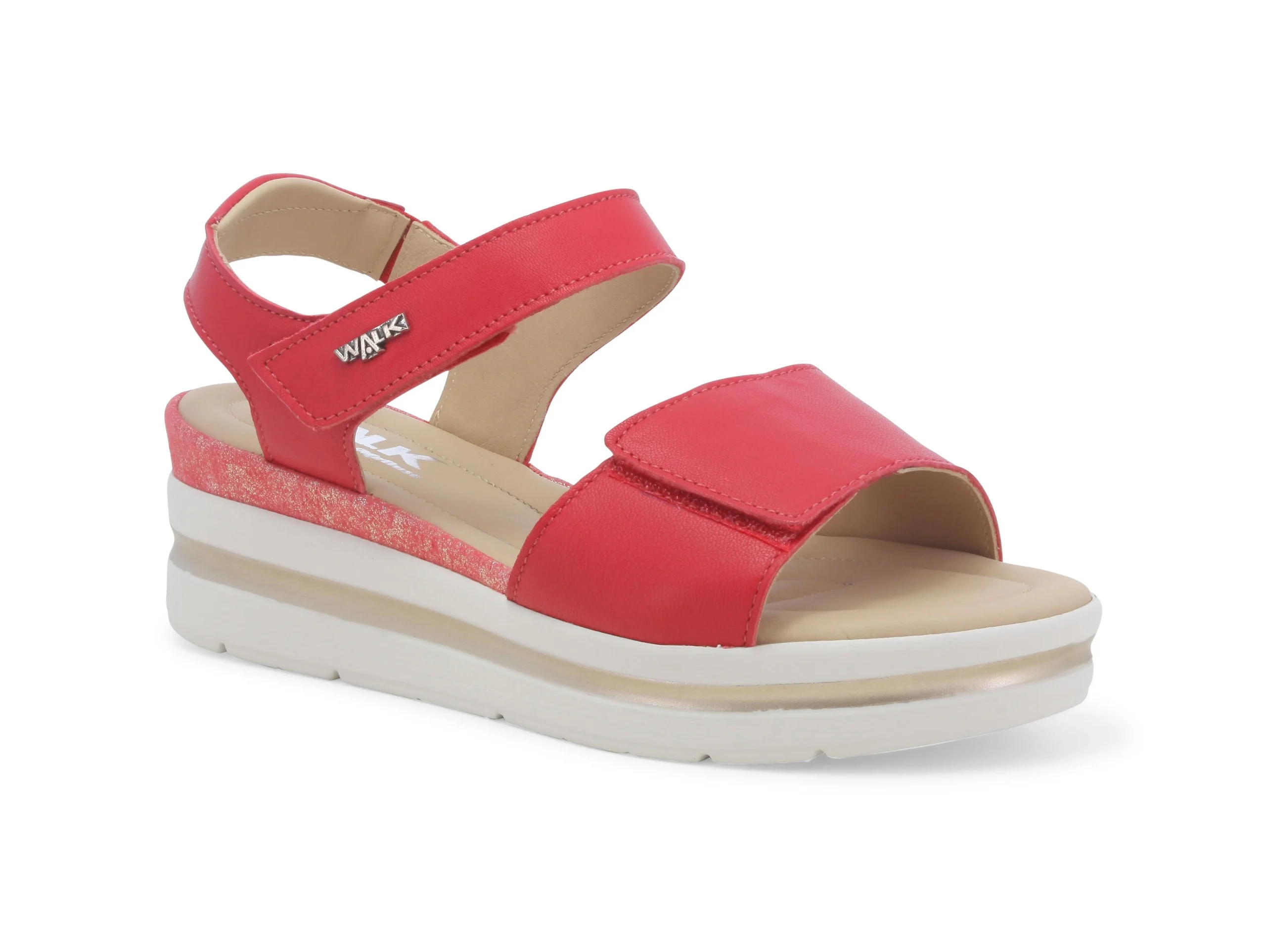 Melluso Sandali Comfort con Zeppa 2 Strappi in Pelle - immagine 3